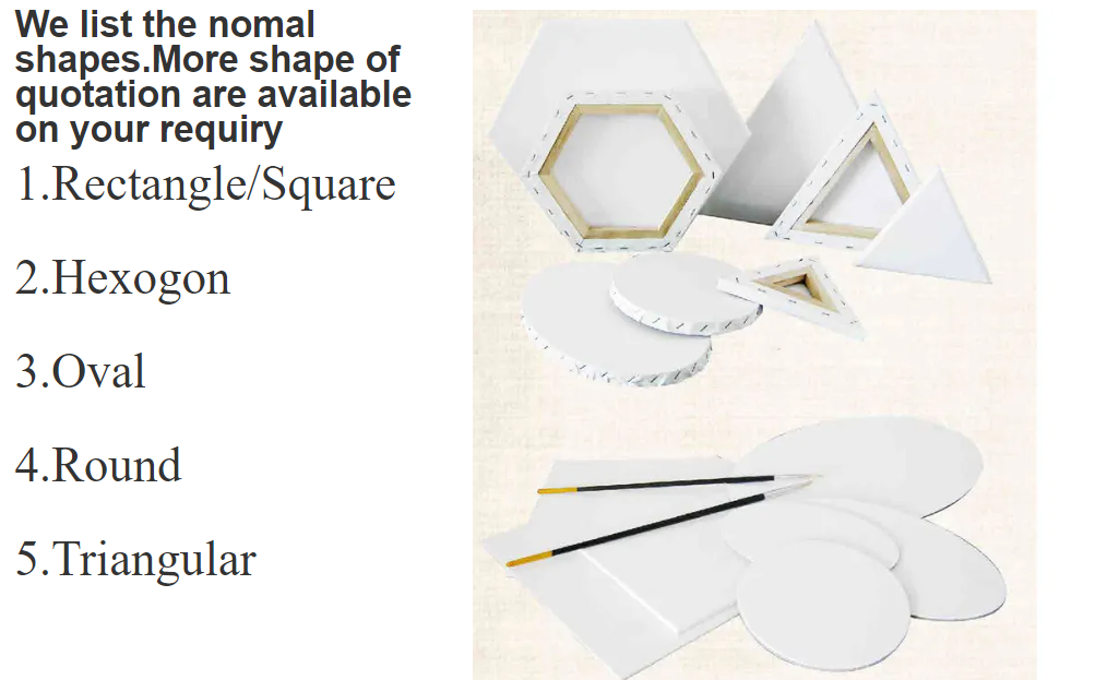 Custom Wooden Frame Stretched Canvas For Painting Home Hotel Restaurant Decorations