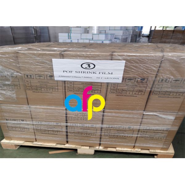 Recyclable Single Wound POF Heat Shrink Film Wrap Roll For Book