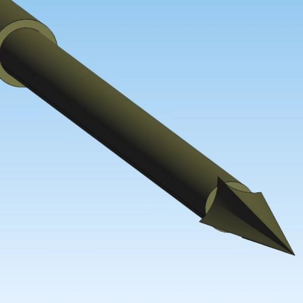 17-4PH Stainless Steel Medical Concave Puncture Needle Four Sided Sharp