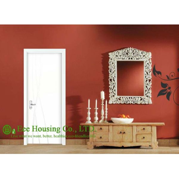 White Color Timber Veneer door,Composited timber door, wooden door with solid core inside