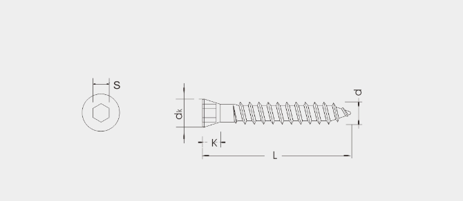M6 Self Tapping Screws Hex Socket Flat Head With Good Anti - Corrosion Ability