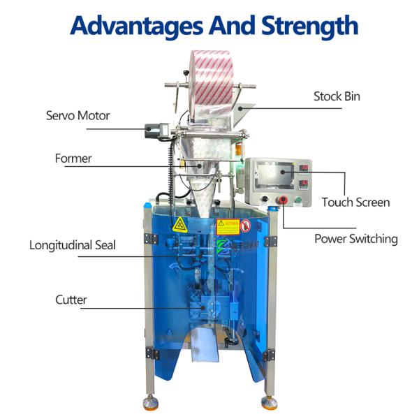 SUS304 Coffee Powder Packing Machine Automatic Pouch Filling Machine 2KW