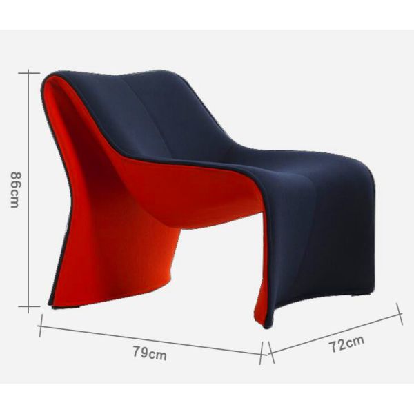 Living Room Furniture Single Unique shape Velvet Sofa Chair Fabric Sofa Leisure Accent Chair