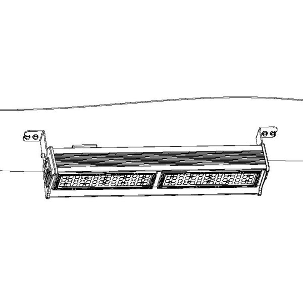 LED Linear High Bay Light 200W / 300W Hoisting Installation for warehouse