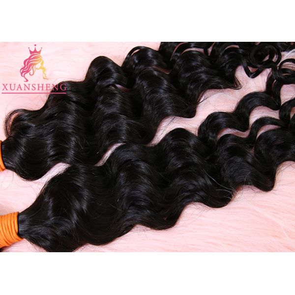Virgin Human Loose Wave Indian Hair Extesions Thick Bottom 8"-30" Length