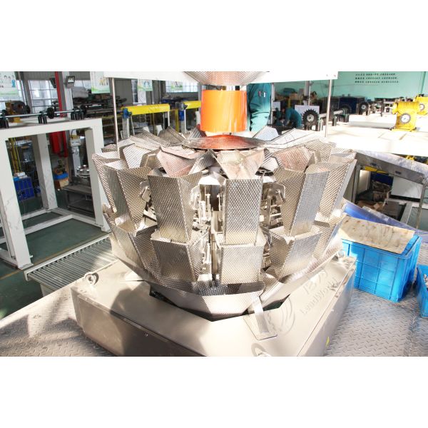 Automatic Gummy Bears Weighing Dosing Candy Multi Head Weigher Filling Machine