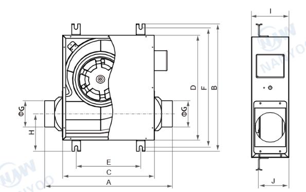 220V 50HZ 12cm Super Thin Ventilation Duct Fan