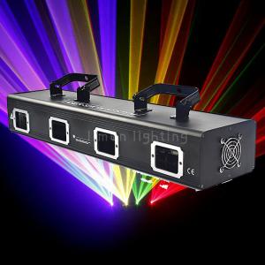 China Small Power 4 Lens Four Head RGBY Multi Color Beam DJ KTV Laser Light Projector on sale
