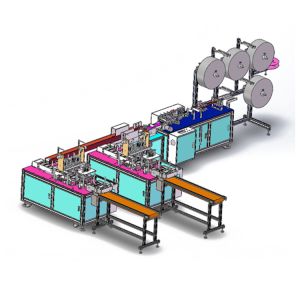 Quality 100 Pieces/Min Ultrasonic 3 Ply Disposable Mask Machine for sale