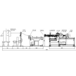 High Capacity Plastic Pelletizing Machine Double Screw Design ABB Transducer