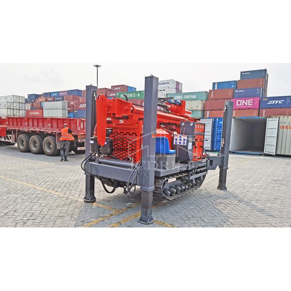 200m Depth Water Well Drilling Rig Crawler Rotary Portable Diesel Rock