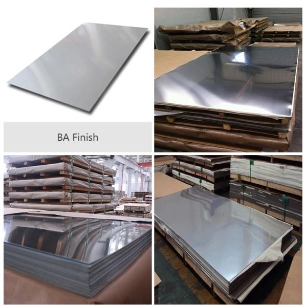 ASTM JIS SUS Stainless Steel Plate Sheet 2b Ba Hairline 6K 8K Mirror Finished
