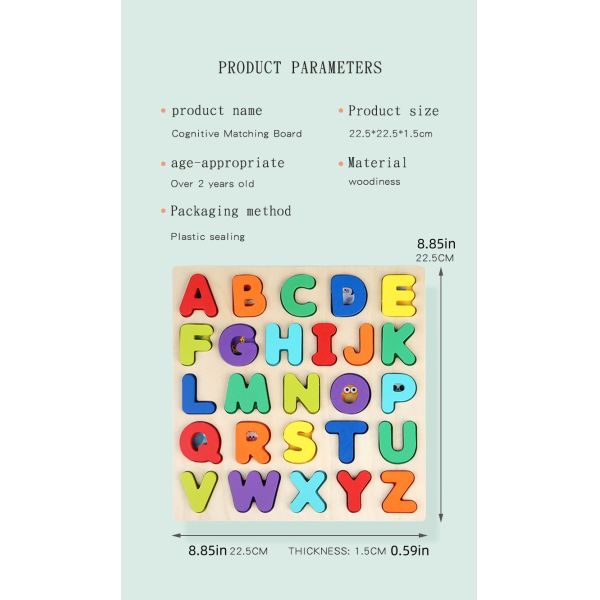 2025 Children Baby Kindergarten Toys Learning Resources Wooden Puzzle Toys Montessori Educational Toy for Kids Learning