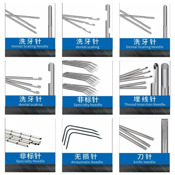 Steel Five Sided Needle Kit For Dental Cleaning Solutions