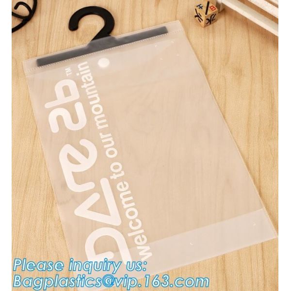 Frosty Transparent Pvc Hook Bag For Underwear Packing,Frosted PVC Zipper Hook Bags For Swimwear Underwear,Swimwear,Short