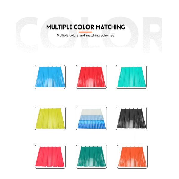 PVC Roof Tiles 0.8-3.0mm Thickness Waterproof Fireproof for Industrial Buildings