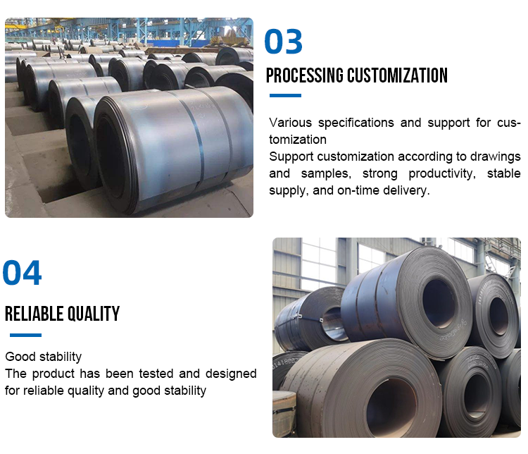 6m 12m Q235 Q335 Hot Rolled Pickled Coil A36 A572 SS400/ST37-2/ST52/S355JR/S235JR