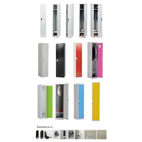 colorful 5 Tier 0.9mm Steel 450mm depth Middle School Lockers