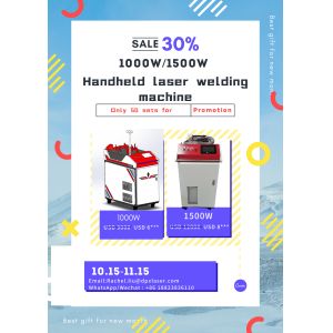 Quality 1000W 1080nm Laser Welding Machine Water Cooling Overlap Handheld for sale