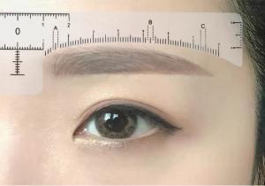 China Disposable Eyebrow Measuring Ruler For Quick Mapping Shaping on sale