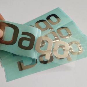 Quality UV Transfer Self Adhesive Label Stickers Metal Material Customized Pattern for sale
