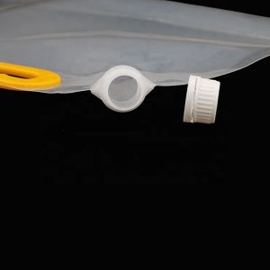 Heat Seal PE Membrane Foldable Clear Spout Beverage Pouch