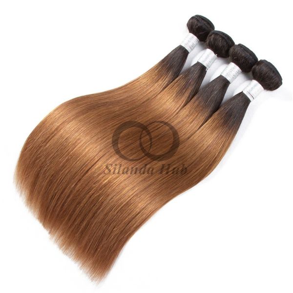 #T1B/30 Straight Remy Human Hair Bundles Sew In Weave Bundles Brazilian Bundle Deals