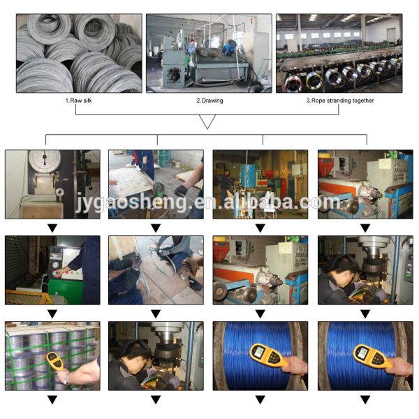 4mm-6mm High Power Wire Cable For Gym Equipment Steel Wire Rope