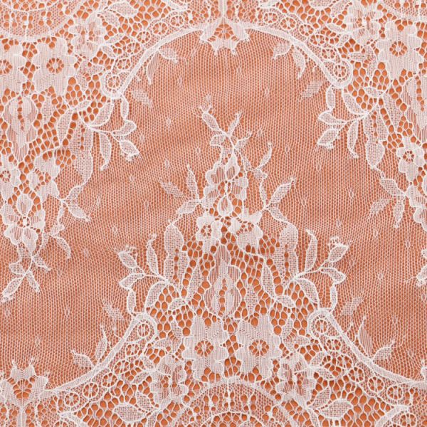 2017 New Fashion Ivory /Black Eyelash Lace Edge Double Side 46CM