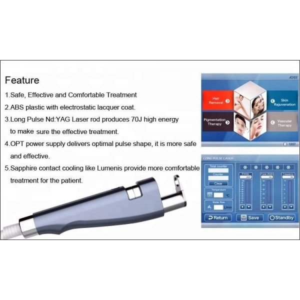 Manufacture ADSS ND YAG 1064nm Long Pulse Laser Hair Removal Laser Device