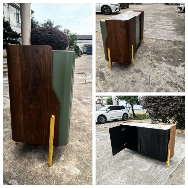 Professional Design Team Console Table Furniture for Modern Living Room with Ceramic Marble Top