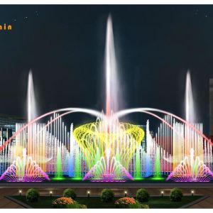 Producer custom made music water fountain