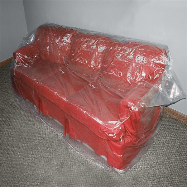 Dustproof Transparent Plastic Cover For Sofa Furniture Protect From Dirty