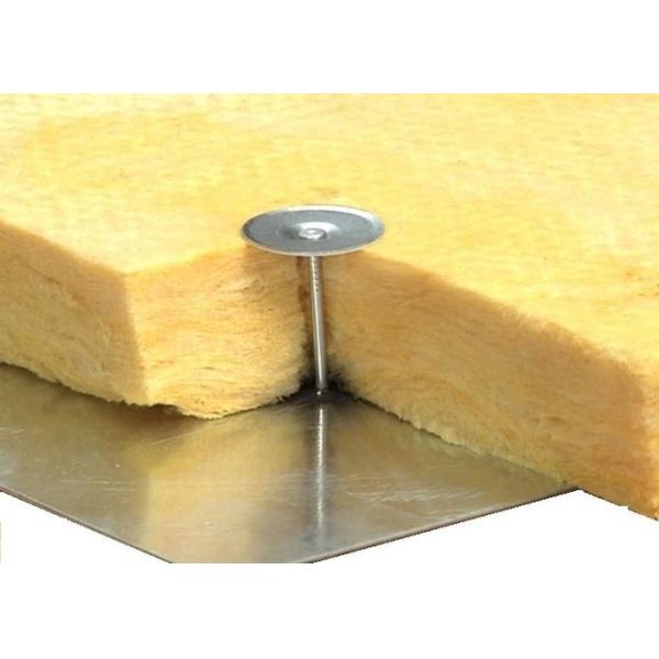 Stainless Steel Round Base Cup Head Weld Pins For HVAC System