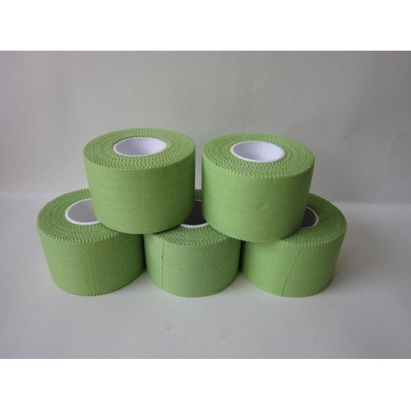 Green Color Cotton finger Tape Sports Tape 5cm x 13.7m CE certificate