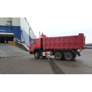 SINOTRUK HOWO 6X4 dump truck tipper stock new 336HP red