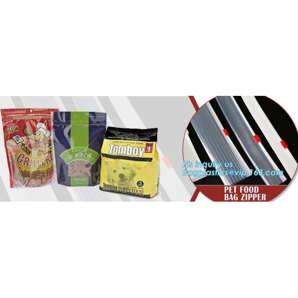 side gusset slider 15 kg pet food bag with slider zip, dog food packaging bag with slider seal, dog treat packaging supp