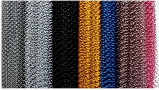 PVC Coated Security Wire Mesh Chain Link Fence Diamond Shape Anti Corrosion