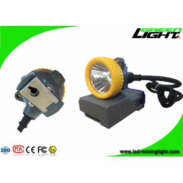 Underground Rechargeable Miners Headlamp IP68 15000lux 6.6Ah Lithium Ion Battery