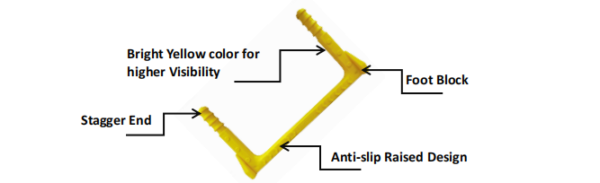 Customized DIN19555 EN124 Certified Manhole Step with Long Lifespan (30+ Years) and Steel Step