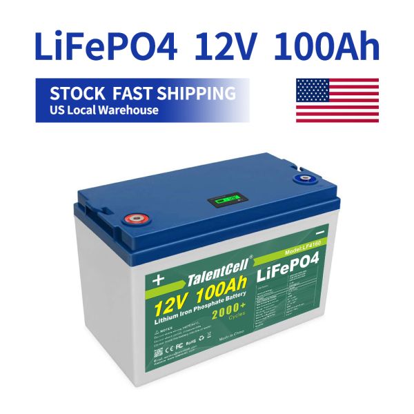100 Ah Lifepo4 12 Volt Deep Cycle Battery Lithium 2000 Cycles Replace Gel