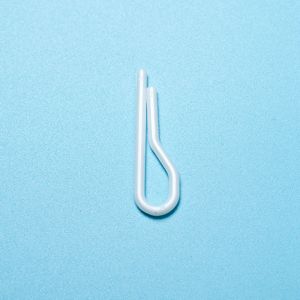 Quality Clothing Clear Plastic R Shape Collar Clips without Teeth for sale