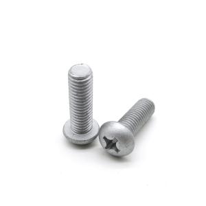 Quality Zinc Aluminium Flake Coating Cross Recessed Pan Head Screw GB818 ISO7045 for sale