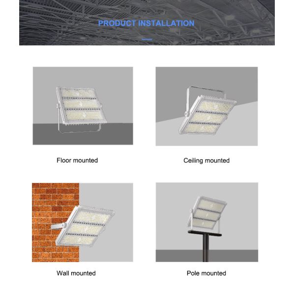 Ac100-277v Input LED Flood Light with Lumileds 2835/3030 Smd Light Source