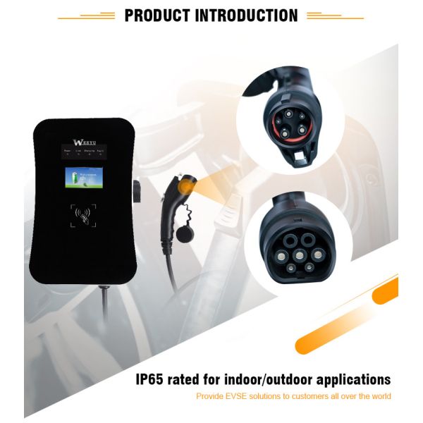 level 2 electric vehicle charger 32A Wall Mounted Car Fast Charging Station