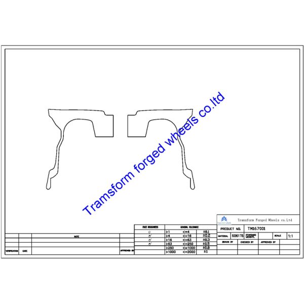 TM167001 16 inch*7J inch width Aluminum alloy forging wheels blanks machined monoblock 16 inch off road wheels