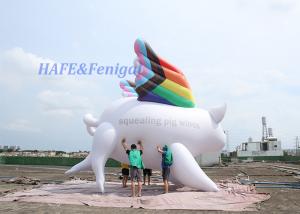 China Color Changing Giant Helium Balloon Lighting Inflatable Pig For Advertising on sale
