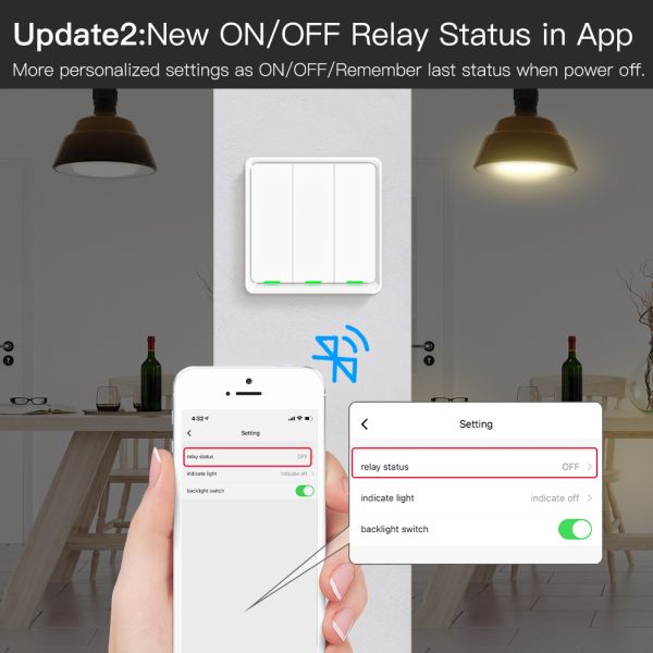 Cheap Smart Switch Work Without Internet Blue tooth Mesh Wireless Remote Control No Wifi Zigbee Required Light Switch Al