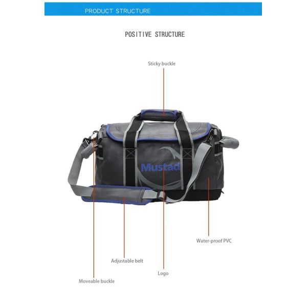 PVC Waterproof Tackle Box Fishing Multifunctional Handbag Lure Case Fishing Tackle Bag