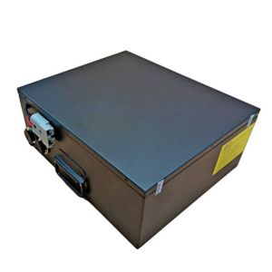 Quality Black Rechargeable LiFePO4 Battery Pack 24V 50Ah For Robot for sale